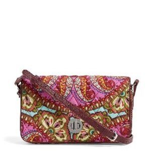 Vera Bradley Turnlock Crossbody, Resort Medallion